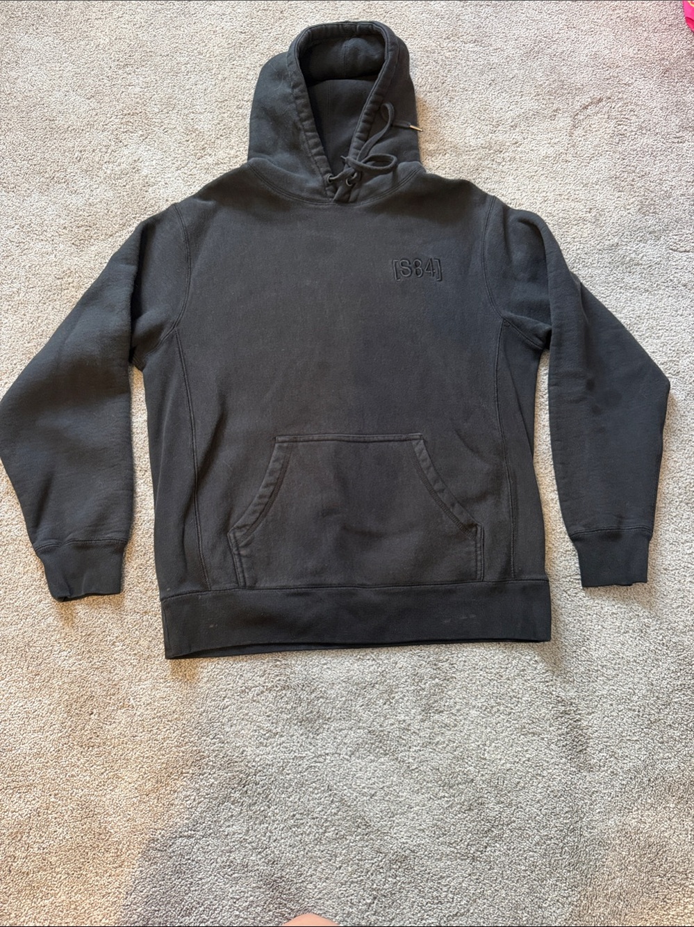 Independent Trading Co. Black Pullover Hoodie Sweatshirt Mt. St. Helen Eruption